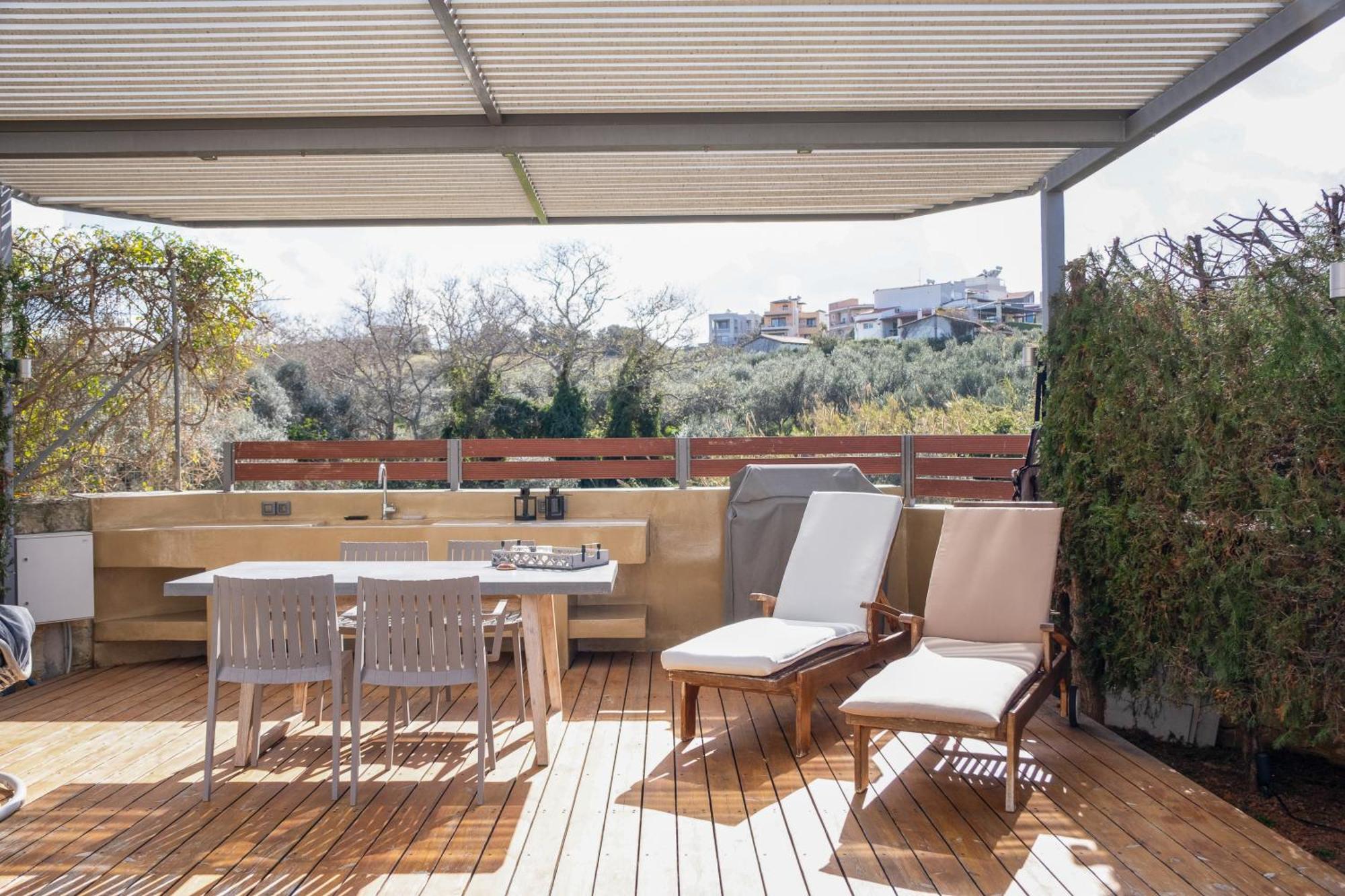 Glaros Casa Verde - Cozy Flat With Garden Near Beach Като-Дарацо Екстер'єр фото